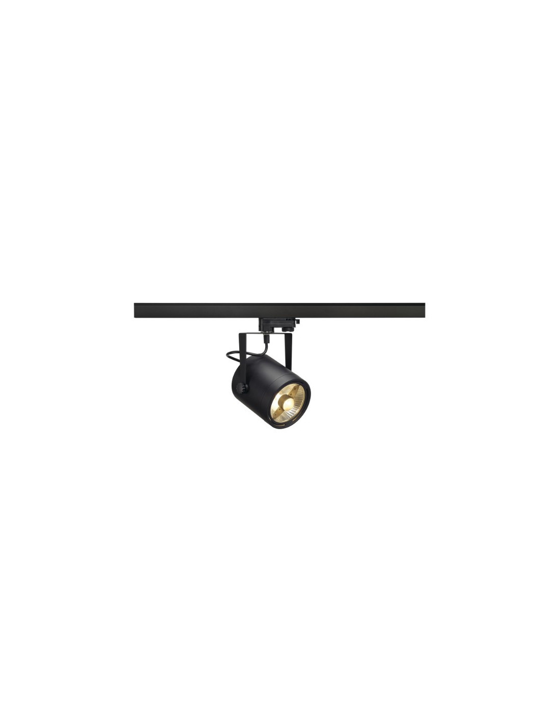 Euro Spot ES111 spot pour rail 3 phase 1x max 75W ES111 Gu10 D12,5cm noir
