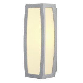 Meridian Box applique 1x25W E27 + bewegingsdetector B13xH37cm gris argent