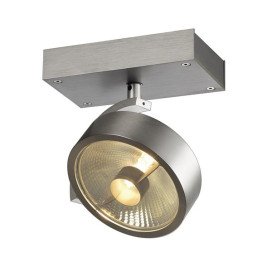 KALU 1 QPAR plafonnier, alu brossé. ES111, max. 75W