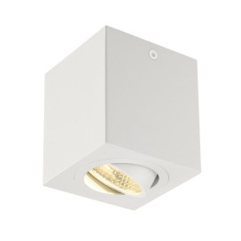 TRILEDO SQUARE CL plafonnier, blanc mat, 6W, 38°, 3000K, incl. ressorts