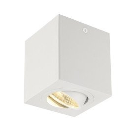TRILEDO SQUARE CL plafonnier, blanc mat, 6W, 38°, 3000K, incl. ressorts