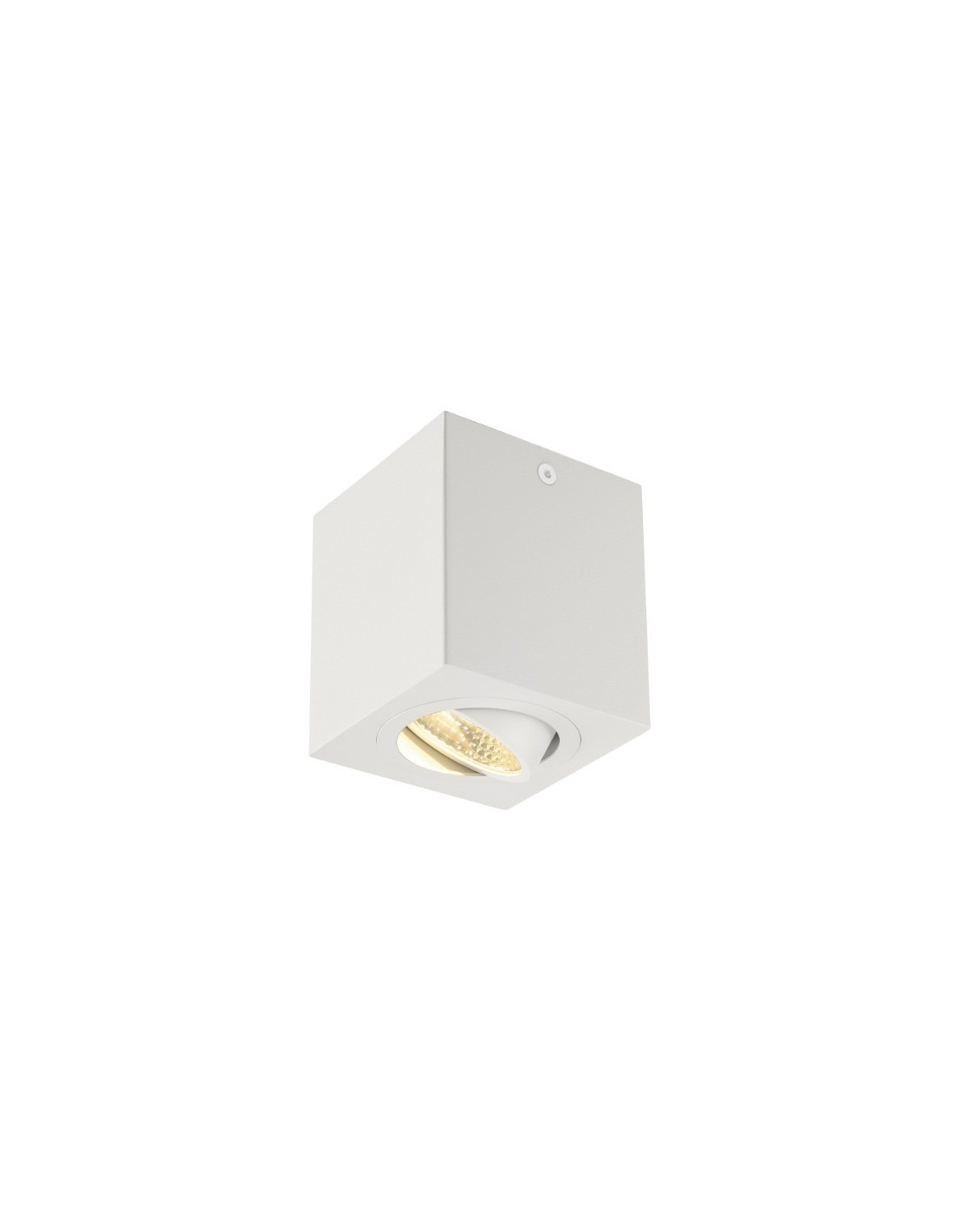 TRILEDO SQUARE CL plafonnier, blanc mat, 6W, 38°, 3000K, incl. ressorts