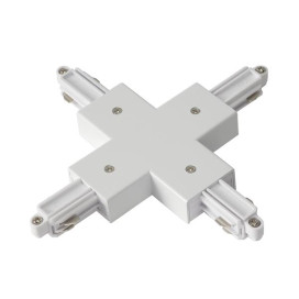 Connexion-X pour rail 1-allumage 230V, apparant, blanc