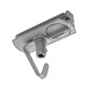 Adaptateur pour rail 1-allumage 230V , gris argent, électrique, incl. crochet