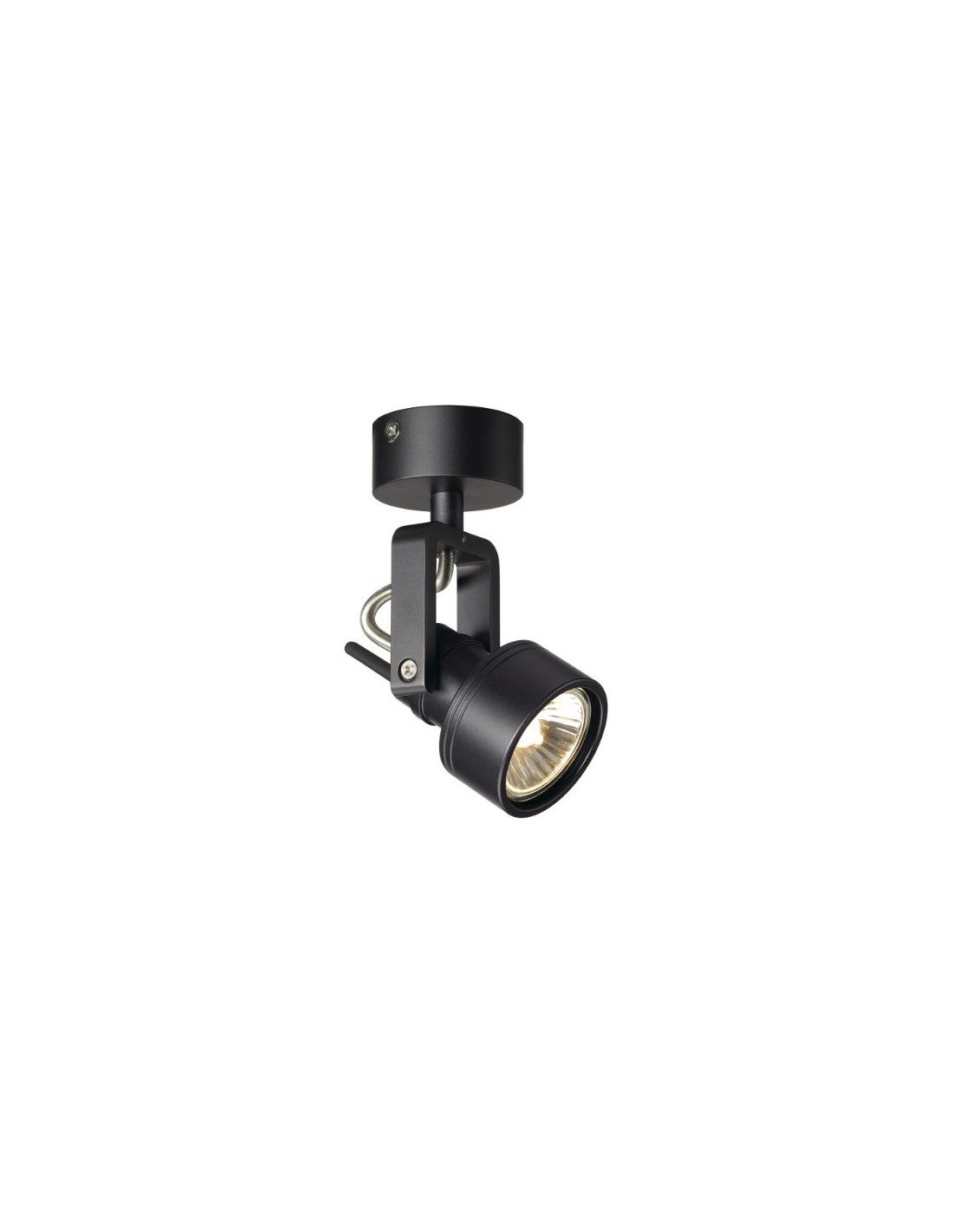 INDA SPOT GU10 applique et plafonnier, noir, max. 50W