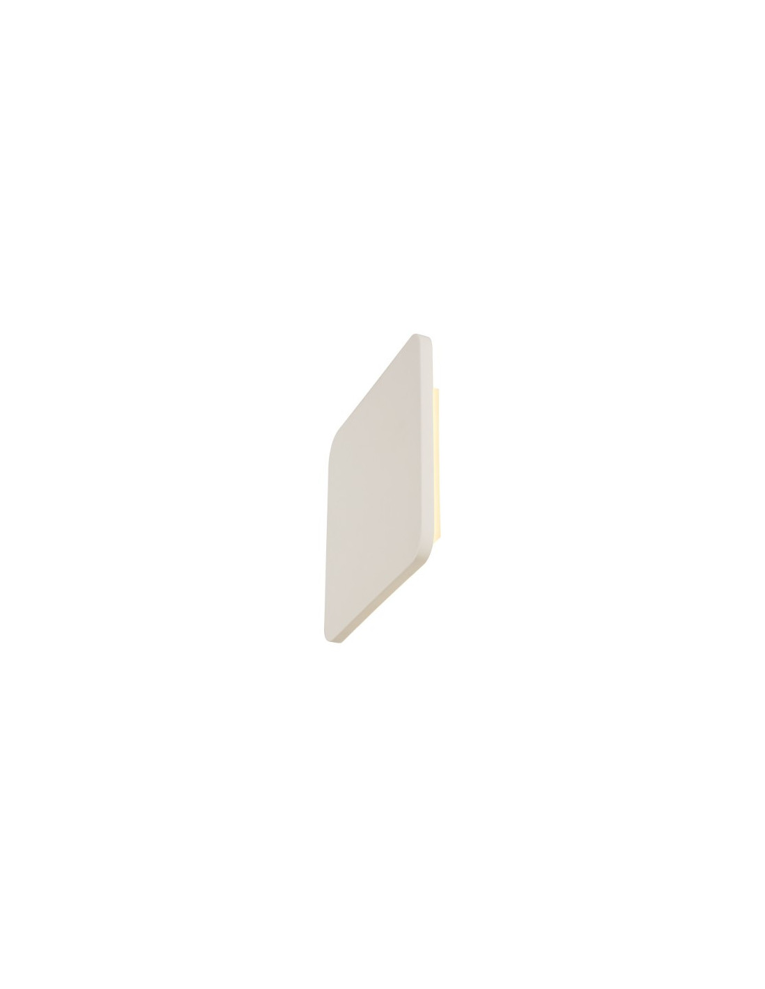PLASTRA SQUARE applique, carré , blanc, plâtre, 48 LED, 3000K