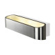 ASSO 300 LED applique, ovale, alu brossé, 2x 5W LED, 3000K
