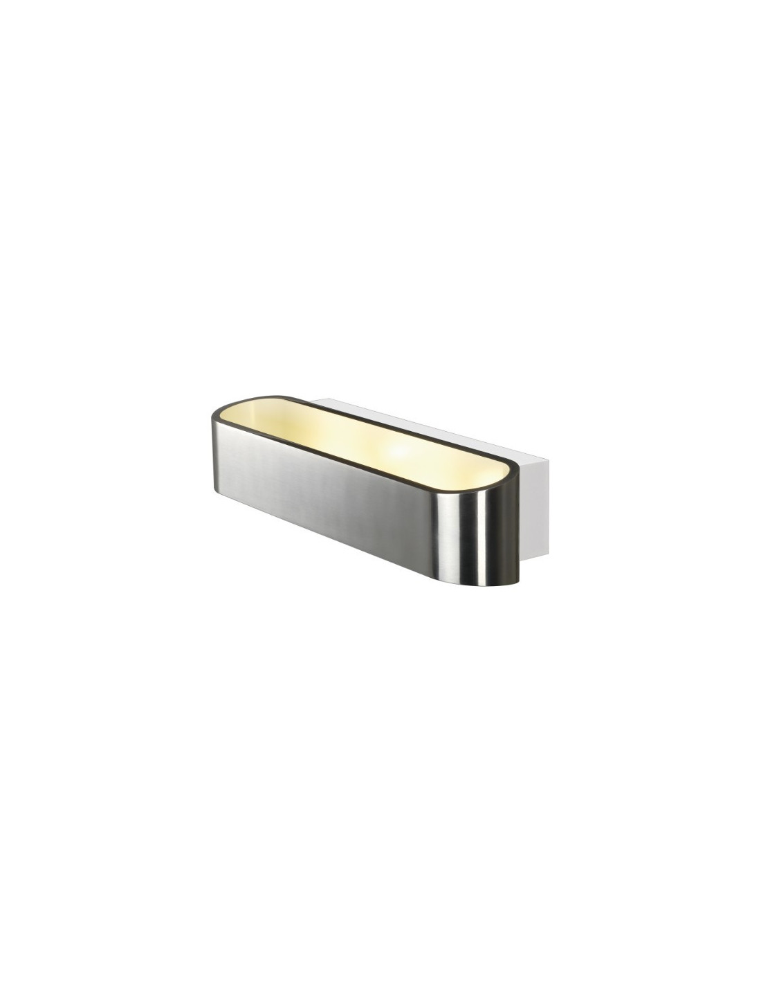ASSO 300 LED applique, ovale, alu brossé, 2x 5W LED, 3000K