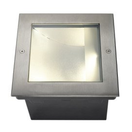DASAR LED SQUARE encastré de sol, asymétrique, inox 316, 28W,3000K