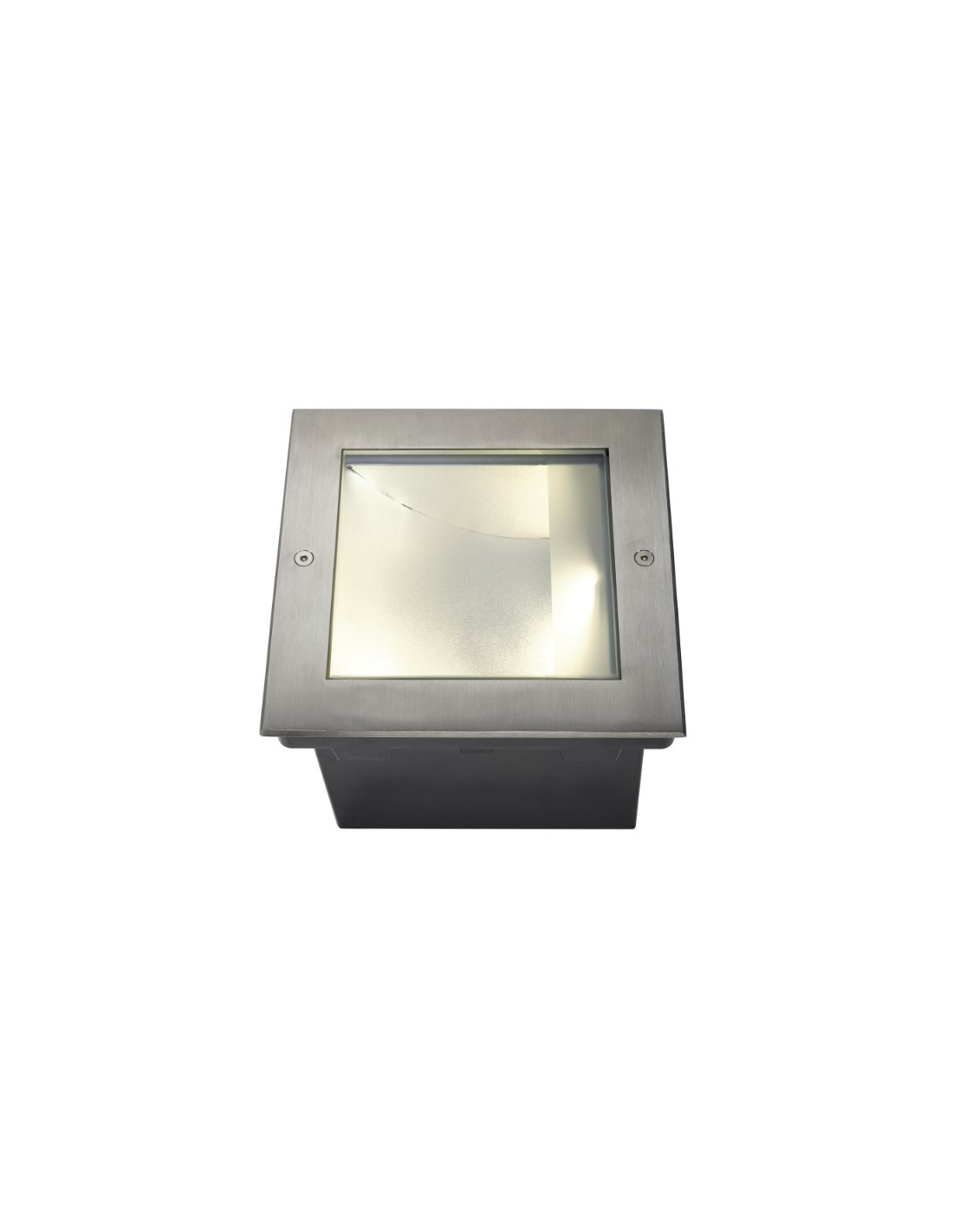 DASAR LED SQUARE encastré de sol, asymétrique, inox 316, 28W,3000K