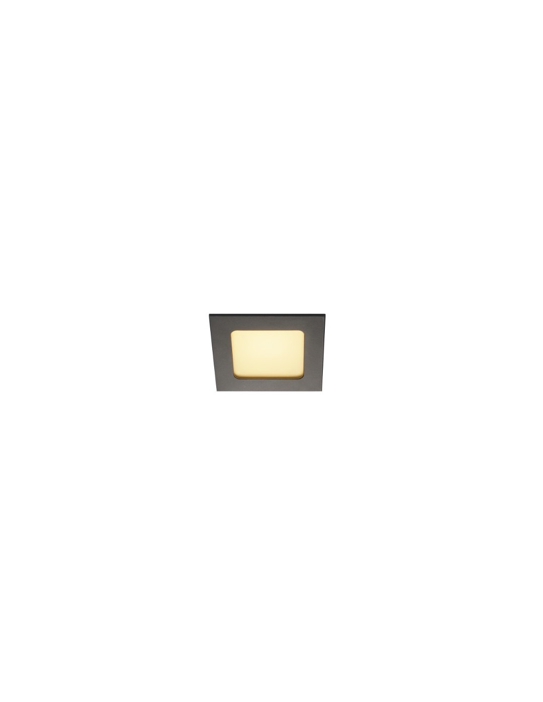 Spot encastré FRAME BASIC, LED, 3000 K, noir mat, en set, 9,4 W, driver incl.