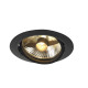 NEW TRIA 1 ES111 encastré, rond, noir mat, max. 75W, clips ressorts
