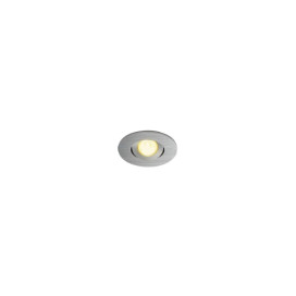 KIT MINI TRIA LED 3W DL ROND encastré, alu brossé, 30°, 3000K, +Driver et clips