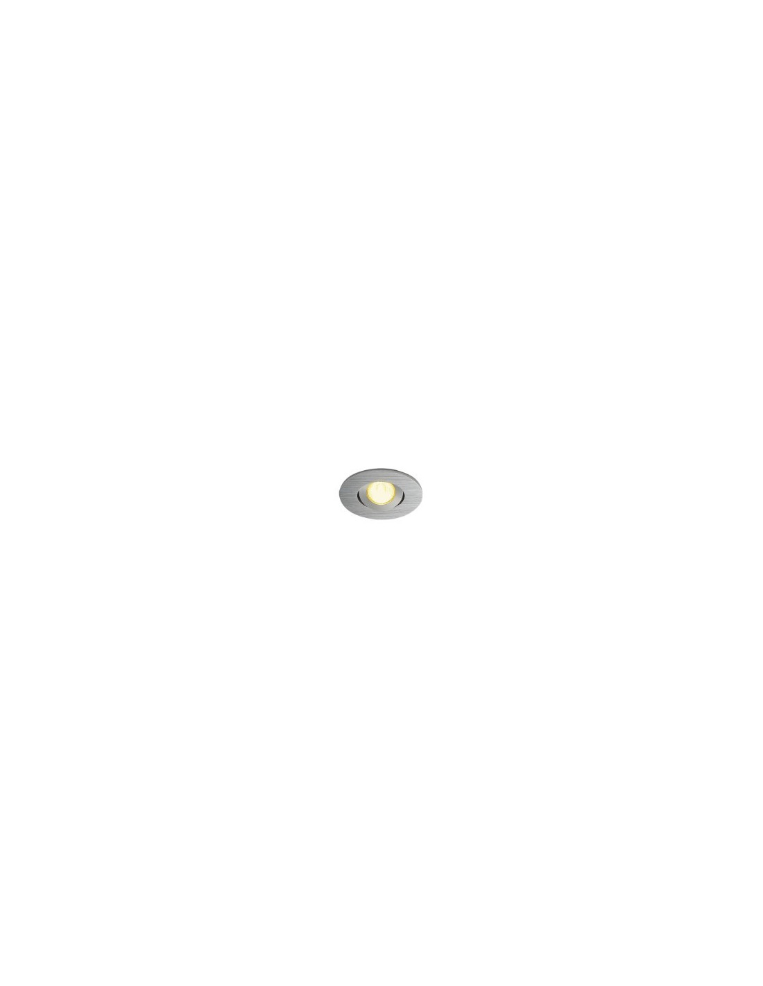 KIT MINI TRIA LED 3W DL ROND encastré, alu brossé, 30°, 3000K, +Driver et clips