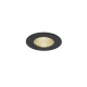 PATTA-I plafonnier encastré, Rond, noir mat, 9W 38°, 3000K, Driver incl.