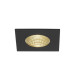 PATTA-I plafonnier encastré, Carré, noir mat, 9W 38°, 3000K, Driver incl.