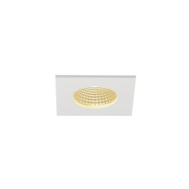 PATTA-I plafonnier encastré, Carré, blanc mat, 9W 38°, 3000K, Driver incl.