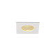 PATTA-I plafonnier encastré, Carré, blanc mat, 9W 38°, 3000K, Driver incl.