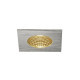PATTA-I plafonnier encastré, Carré, alu brossé, 9W 38°, 3000K, Driver incl.