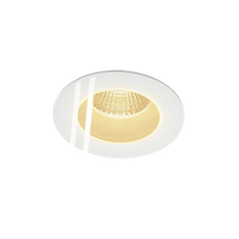 PATTA-F plafonnier encastré, Rond, blanc mat, 9W 38°, 3000K, Driver incl.