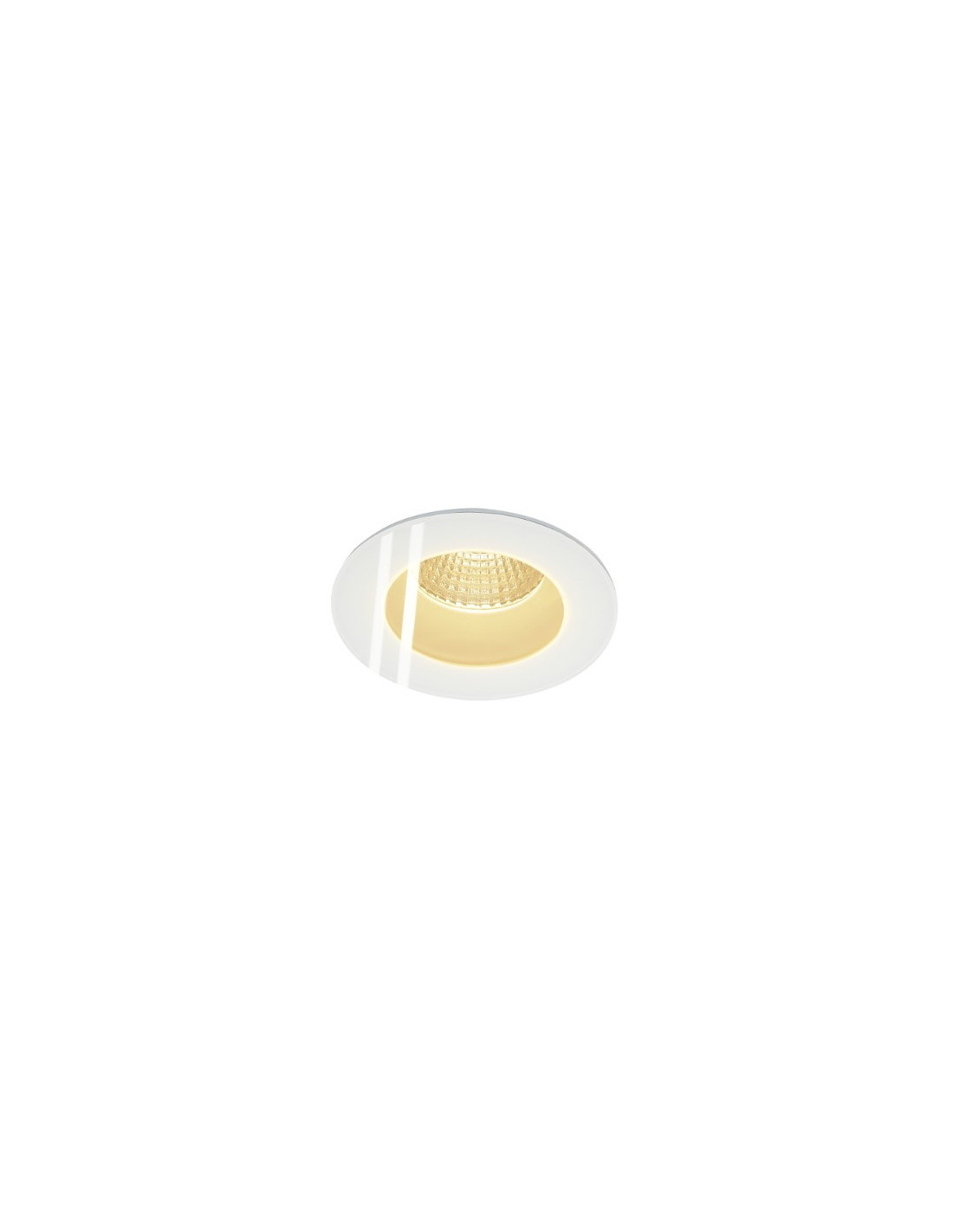 PATTA-F plafonnier encastré, Rond, blanc mat, 9W 38°, 3000K, Driver incl.