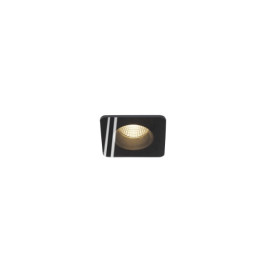 PATTA-F plafonnier encastré, Carré, noir mat, 9W 38°, 3000K, Driver incl.