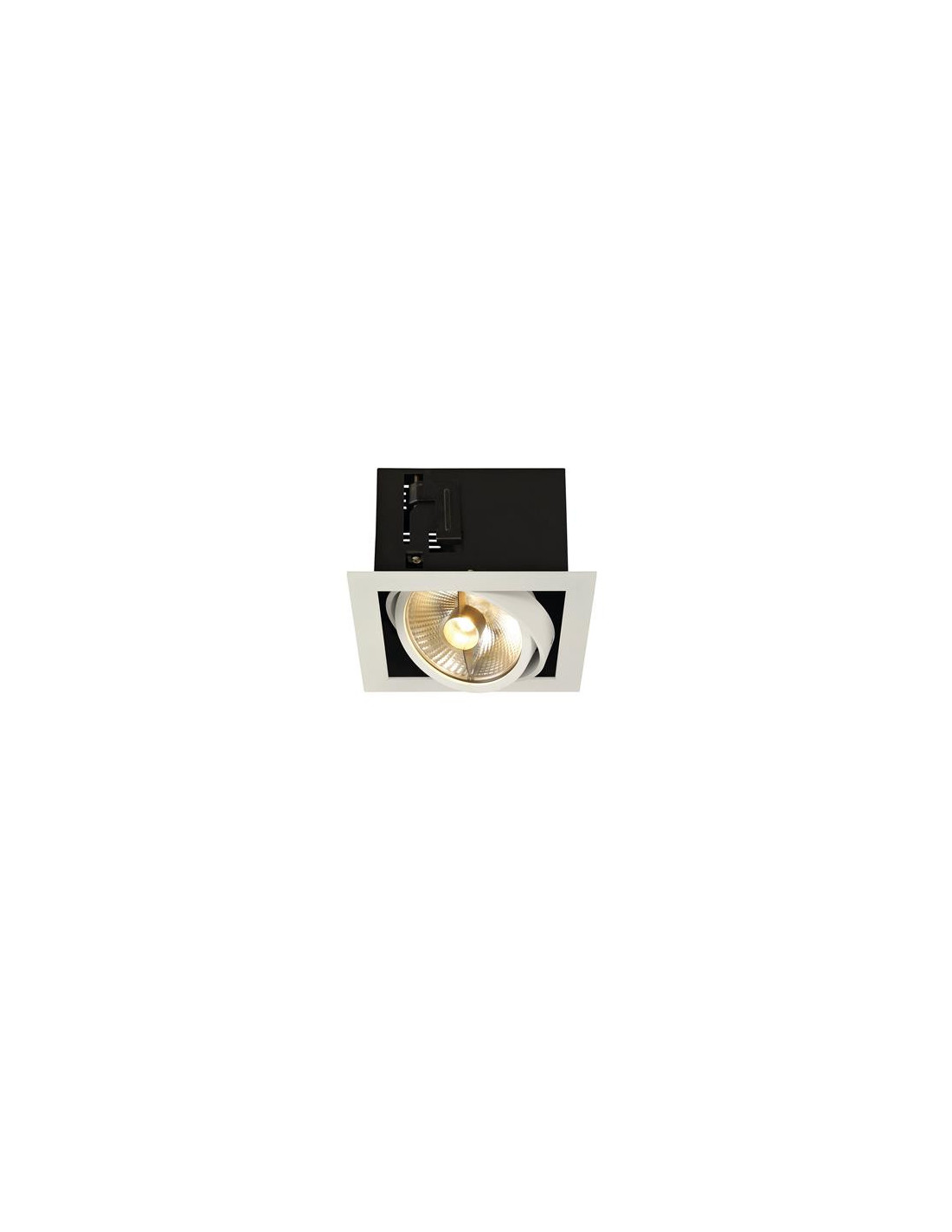 KADUX 1 ES111 encastré, carré, blanc mat,max. 50W