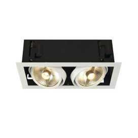 KADUX 2 ES111 encastré, rectangulaire, blanc mat,max. 2x50W