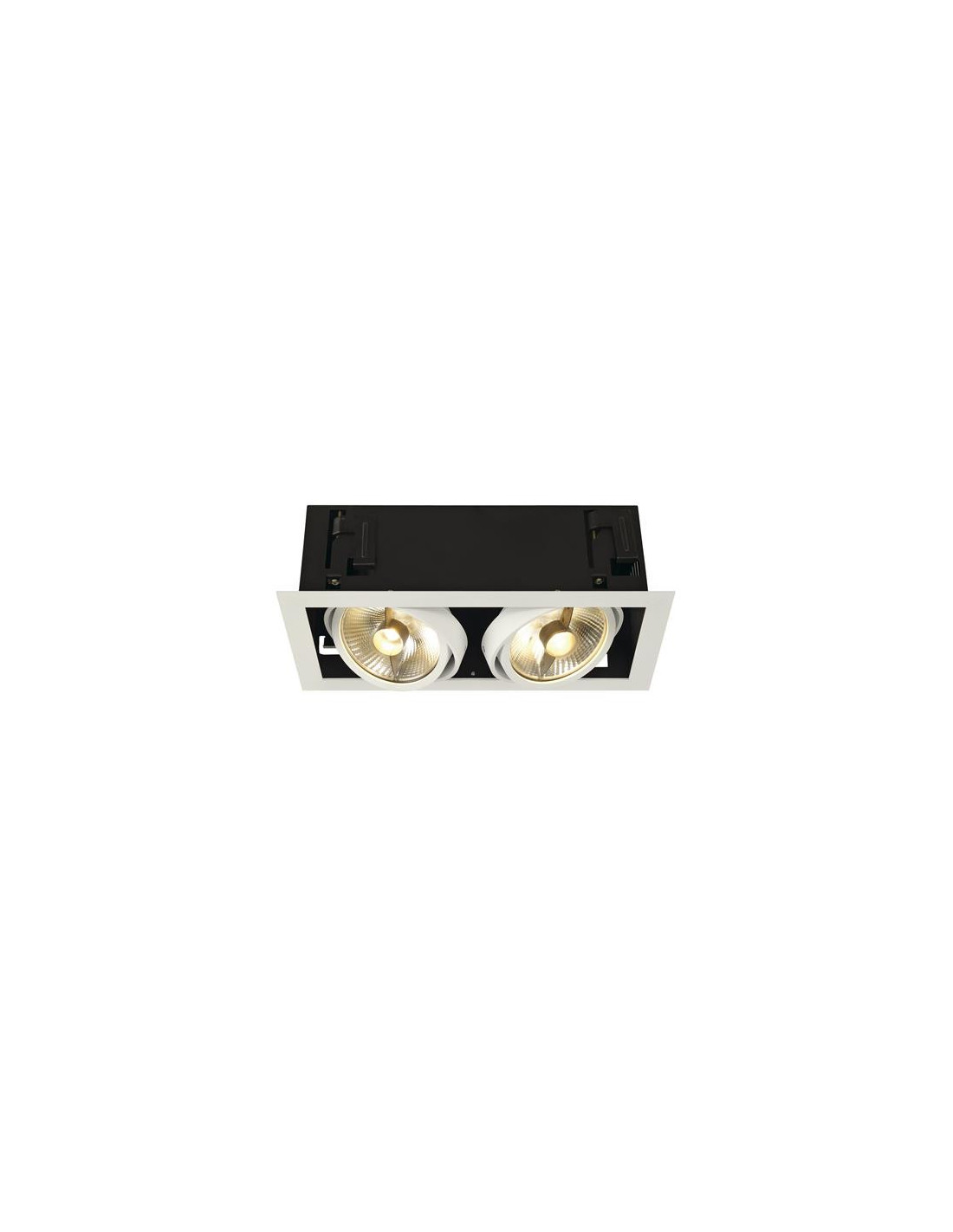 KADUX 2 ES111 encastré, rectangulaire, blanc mat,max. 2x50W