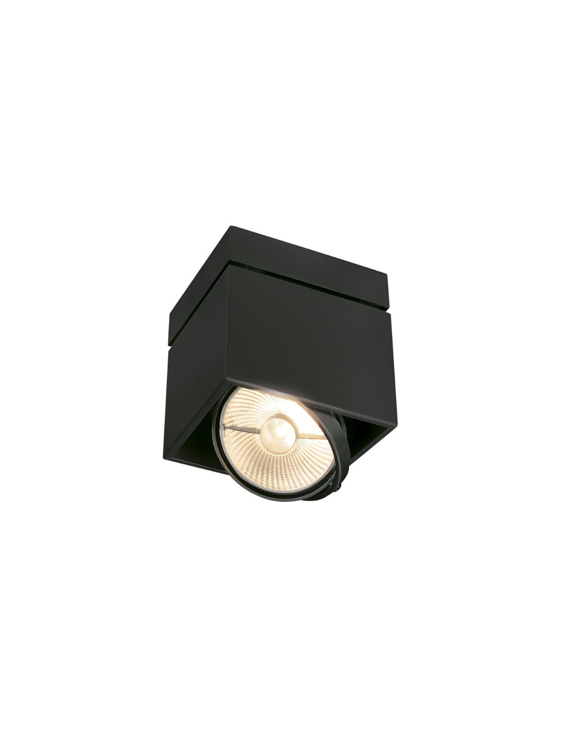 KARDAMOD SURFACE CARRE ES111 SINGLE plafonnier, noir, GU10 , max. 75W