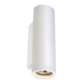 PLASTRA TUBE Applique, plâtre, rond, 2xGU10