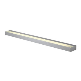 SEDO LED 21 applique, carré, alu brossé, verre satiné