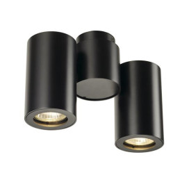 ENOLA_B SPOT 2 applique et plafonnier, noir mat, 2x GU10, max. 2x 50W