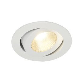 CONTONE Downlight, orientable, rond, blanc, LED 13W, blanc chaud