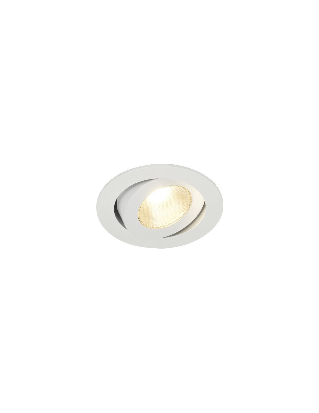 CONTONE Downlight, orientable, rond, blanc, LED 13W, blanc chaud