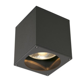 BIG THEO OUT plafonnier, carré , anthracite, ES111, max. 75W