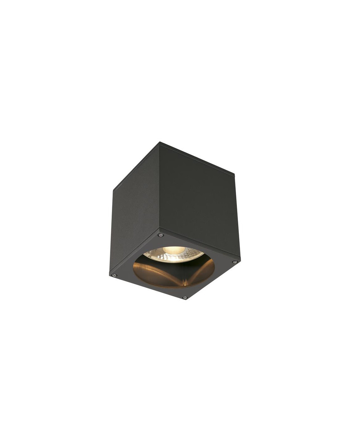BIG THEO OUT plafonnier, carré , anthracite, ES111, max. 75W