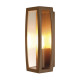 MERIDAN BOX 2 luminaire extérieur, rouille, E27, max.25W, plastique clair