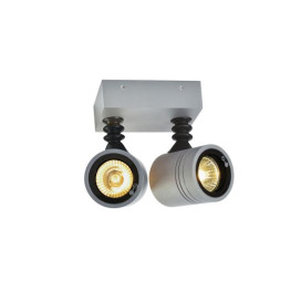 NEW MYRA WALL SPOT Applique, gris argent, 2xGU10, max. 2x50W, IP55