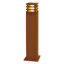 RUSTY LED 70 carré, luminaire extérieur, fonte rouillée, LED 3000K, IP55