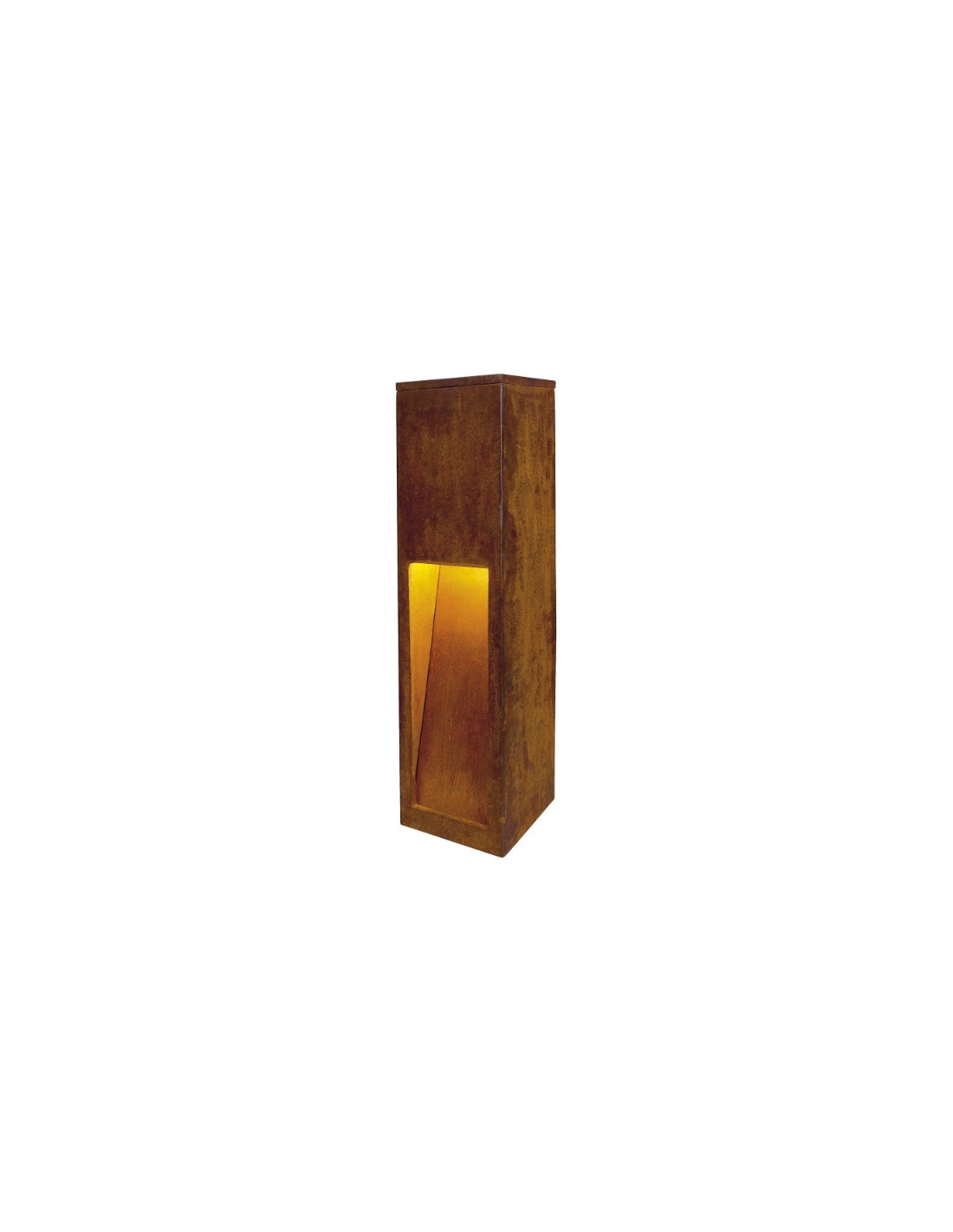 RUSTY LED 50 SLOT, luminaire extérieur, fonte rouillée, LED 3000K, IP44