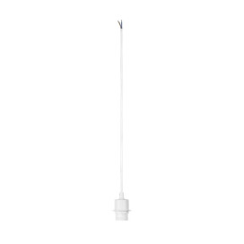 FENDA suspension E27 60W acier/plastique sans roset/sans blindage blanc