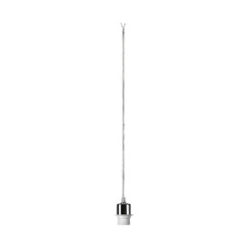 FENDA suspension E27 60W acier/plastique sans roset/sans blindage chrome