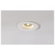 PLASTRA plafonnier encastré QPAR51/GU10 35W plâtre/acier rond blanc