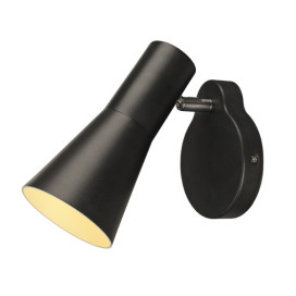 PHELIA applique apparent QPAR51/GU10 35W alu/acier noir incl. interrupteur