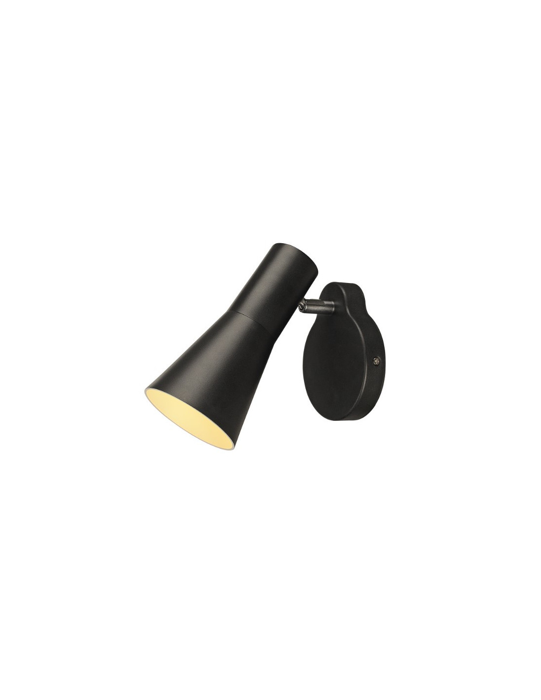 PHELIA applique apparent QPAR51/GU10 35W alu/acier noir incl. interrupteur