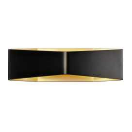 CARISO WL-4 applique apparent LED 2x9W 2700K alu/acier noir/laiton