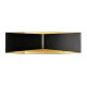 CARISO WL-4 applique apparent LED 2x9W 2700K alu/acier noir/laiton