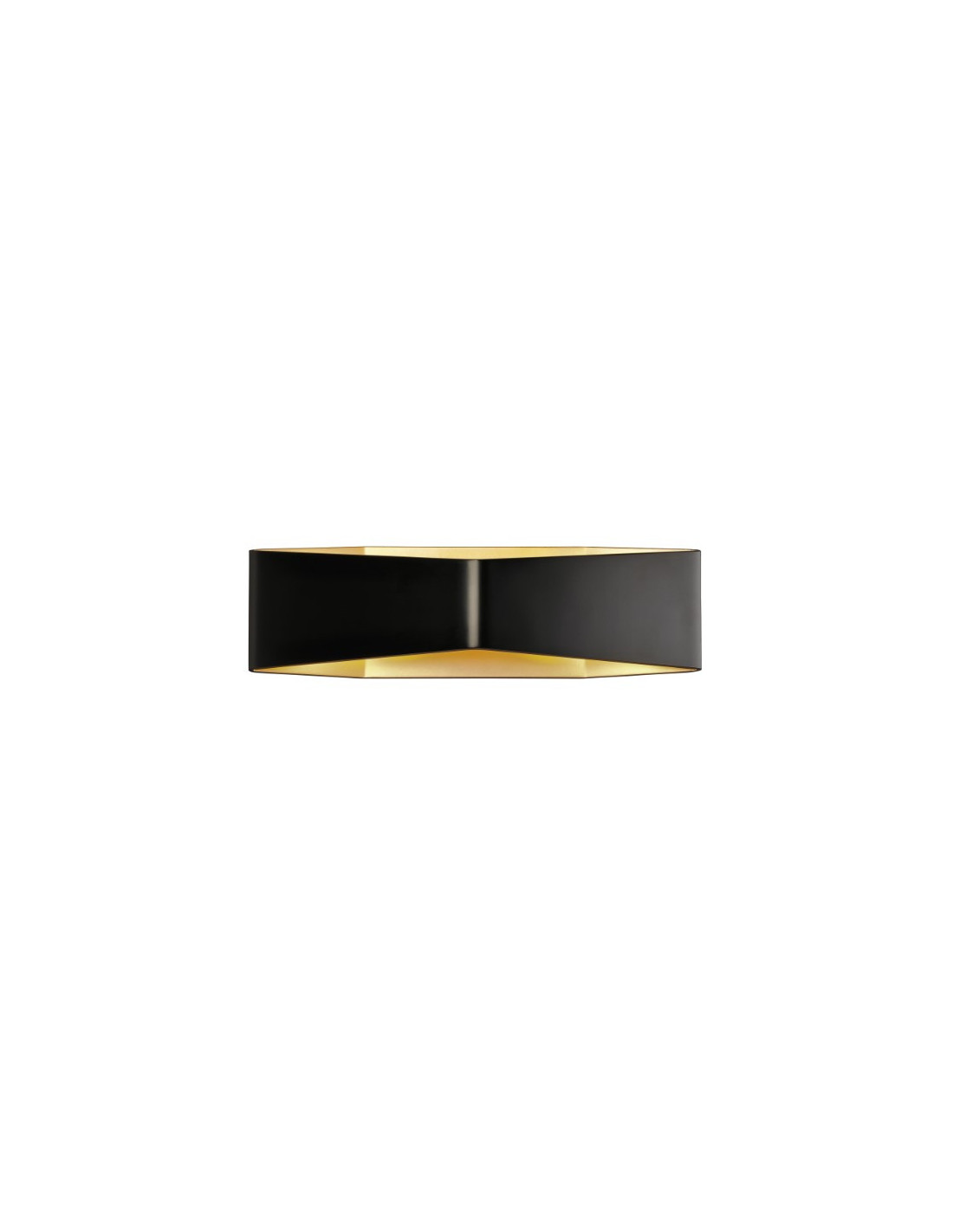 CARISO WL-4 applique apparent LED 2x9W 2700K alu/acier noir/laiton