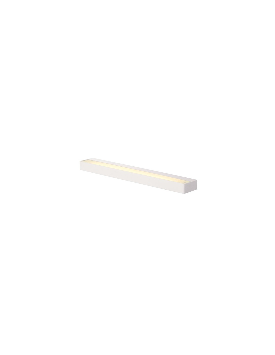SEDO 14 applique apparent LED 17W 3000K alu/verre carré blanc